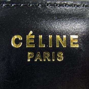 Celine  1867 Cross Body Bag Crocodile Black