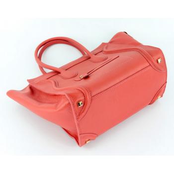 Celine  108908 2way Cow Leather Red Handbag Replica