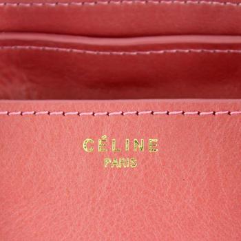 Celine  108908 2way Cow Leather Red Handbag Replica