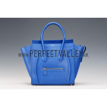 Celine Mini Luggage Blue