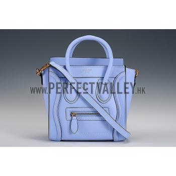 Celine Nano Luggage Light Blue