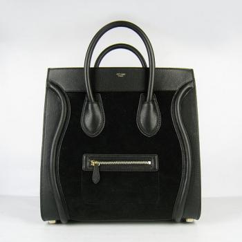 Replica Celine 0192 Cow Leather Black Handbag HM00660