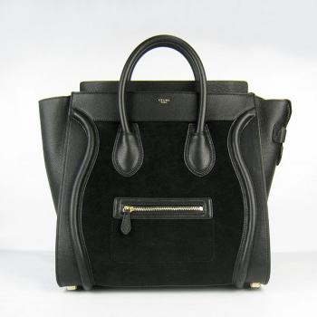 Replica Celine 0192 Cow Leather Black Handbag HM00660