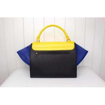 Celine Handbag Handbag Calfskin Yellow HM00740