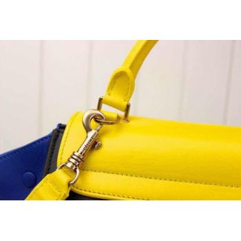 Celine Handbag Handbag Calfskin Yellow HM00740