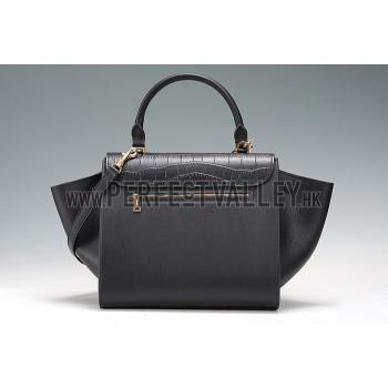 Celine Trapeze Crocodile Leather Bag 607304