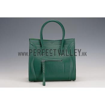 Celine Luggage Phantom Tote Green Replica