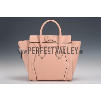 Celine Mini Luggage Peach Silver Hardware 18926740