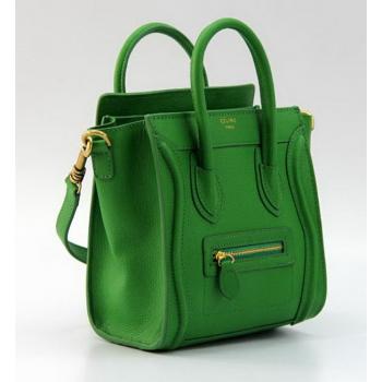 Celine 80029 Ladies Cow Leather Green Bag HM01664