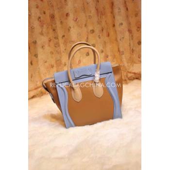 Celine Handbag Handbag Calfskin Apricot