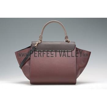 Replica Celine Trapeze Burgundy Bag 607306