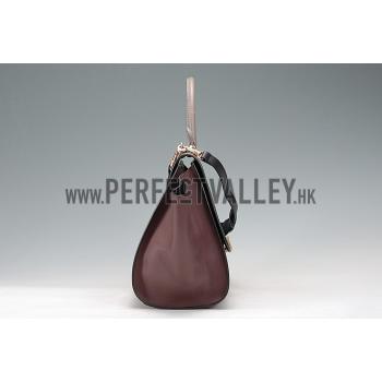 Replica Celine Trapeze Burgundy Bag 607306