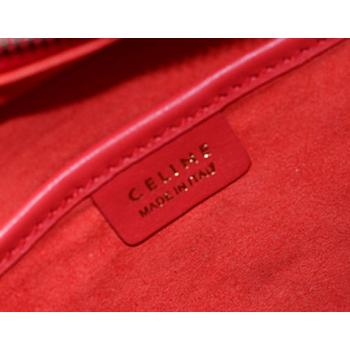 Replica Celine  2008 2way Cow Leather Red Handbag