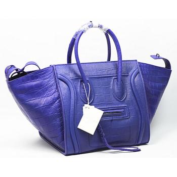 Replica Celine  8001 Ladies Crocodile Purple Handbag