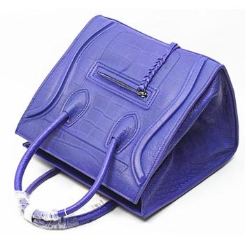 Replica Celine  8001 Ladies Crocodile Purple Handbag