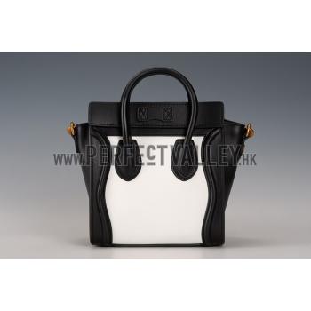 Celine Nano Luggage Black And White