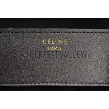 Celine Mini Luggage Black Leather/Suede Leather