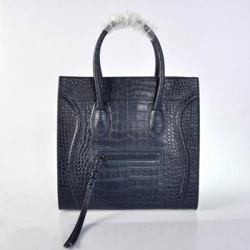 Celine  306 Ladies Crocodile Blue Handbag Replica