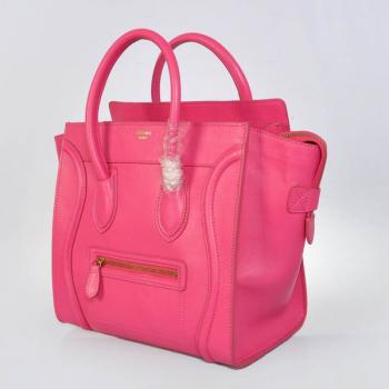 Celine  3074 2way Cow Leather Pink Handbag Replica