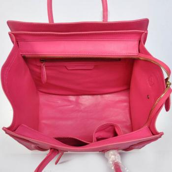 Celine  3074 2way Cow Leather Pink Handbag Replica