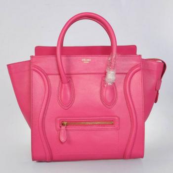 Celine  3074 2way Cow Leather Pink Handbag Replica