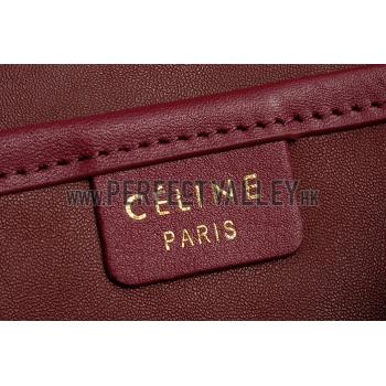 Celine Nano Luggage Dark Red