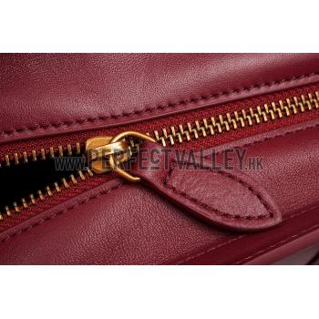 Celine Nano Luggage Dark Red