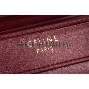 Celine Nano Luggage Dark Red