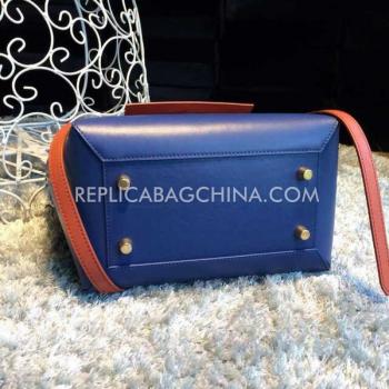 Celine Handbag Belt Bag Calfskin Blue