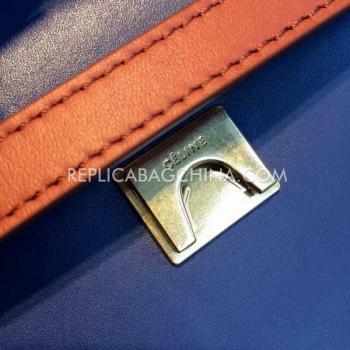 Celine Handbag Belt Bag Calfskin Blue