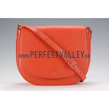 Celine Trotteur Bag Soft Leather Orange 608238