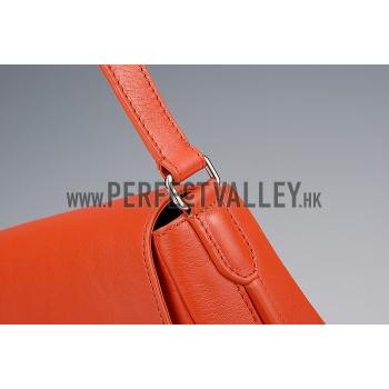 Celine Trotteur Bag Soft Leather Orange 608238