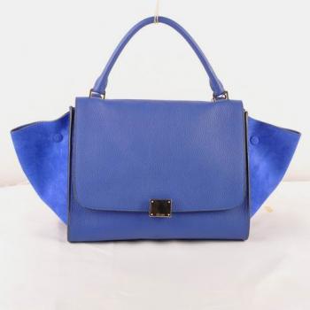 Celine  3073 Ladies 2way Blue Handbag Replica