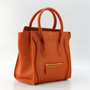 Celine  80022 Ladies Cow Leather Orange Bag