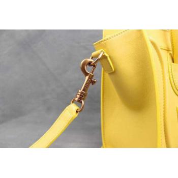 Celine Handbag Cross Body Bag Yellow