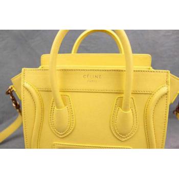 Celine Handbag Cross Body Bag Yellow