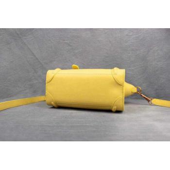 Celine Handbag Cross Body Bag Yellow