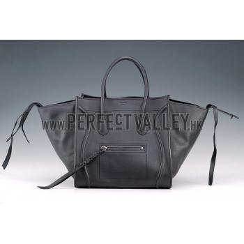 Celine Luggage Phantom Tote Black