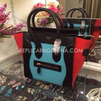 Replica Celine Trapeze Genuine Leather Black Handbag