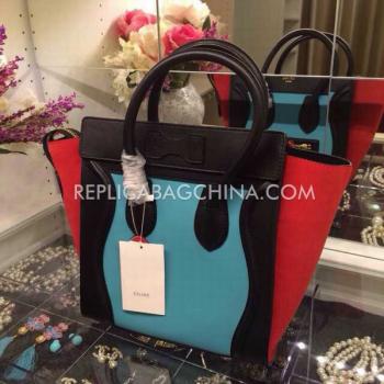 Replica Celine Trapeze Genuine Leather Black Handbag