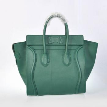 Celine  3074 2way Lambskin Green Bag