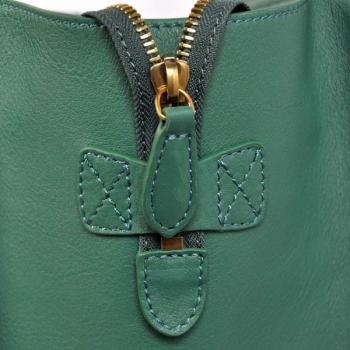 Celine  3074 2way Lambskin Green Bag