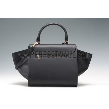 Celine Trapeze Black Bag 607301