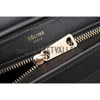 Celine Trapeze Black Bag 607301