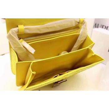 Celine Handbag Snakeskin Yellow