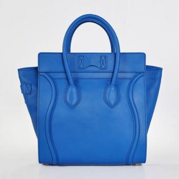 Celine  3074 Ladies Cow Leather Blue Handbag