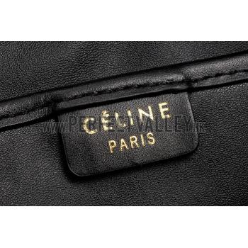 Celine Nano Luggage Black Leather and Suede