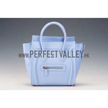 Replica Celine Micro Luggage Light Blue