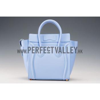 Replica Celine Micro Luggage Light Blue