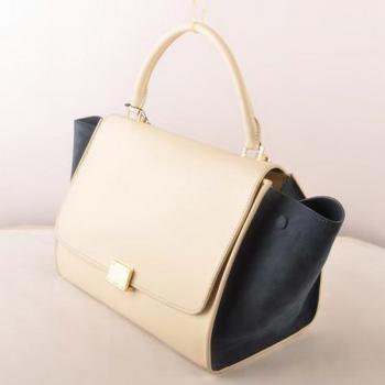 Replica Celine  3073 2way Cow Leather Blue Handbag